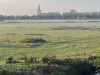 Odulphuskerk op vroege herfstmorgen